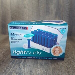 Vintage Remington TIGHT CURLS 21 Slim Wax Core Hot Rollers Comfort Clips H-21SPN